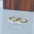 Brinco Argola fio quadrado em ouro 18k