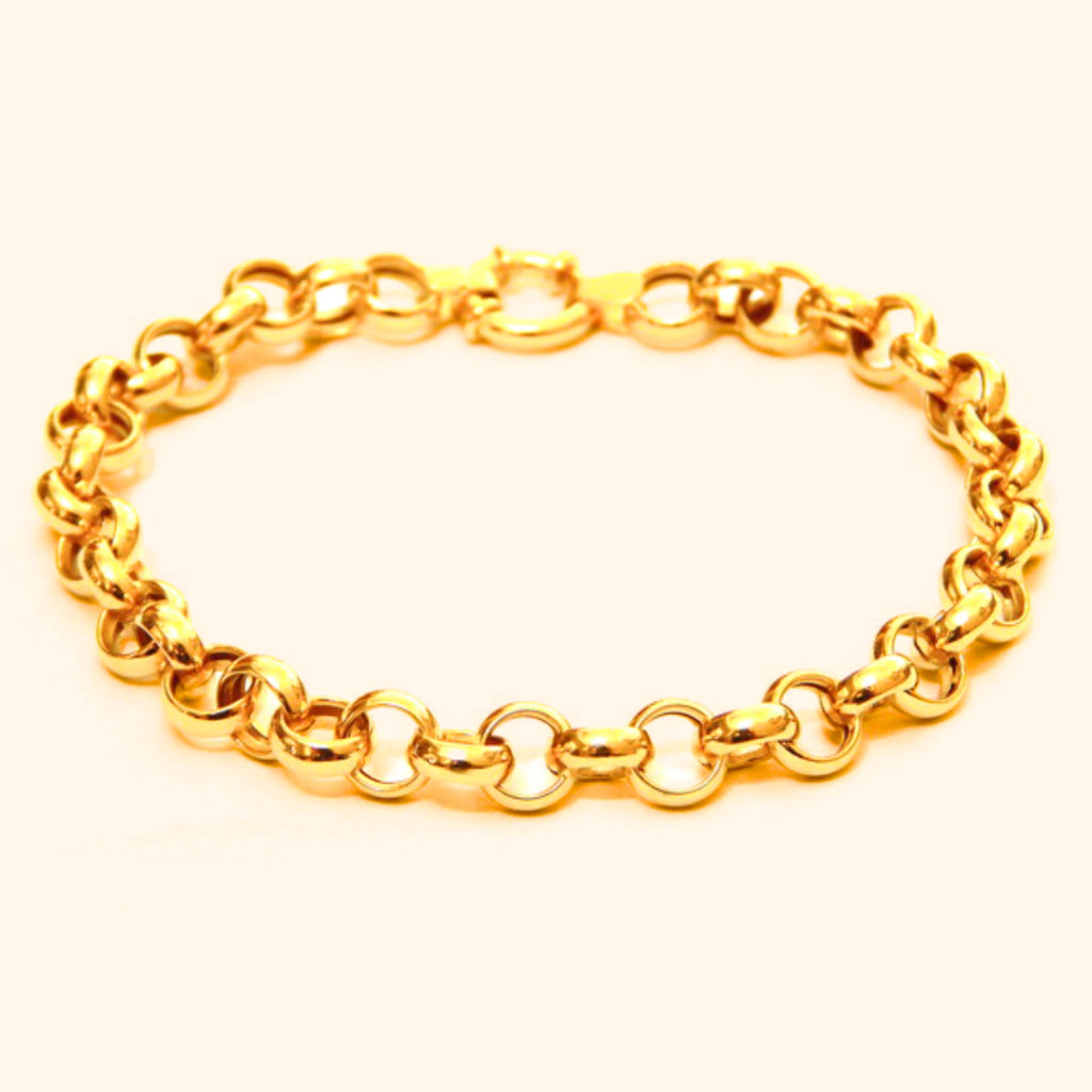 Pulseira Portuguesa em Ouro 18K 7mm