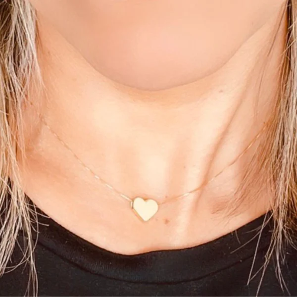 Pingente coração caixa em ouro 18K